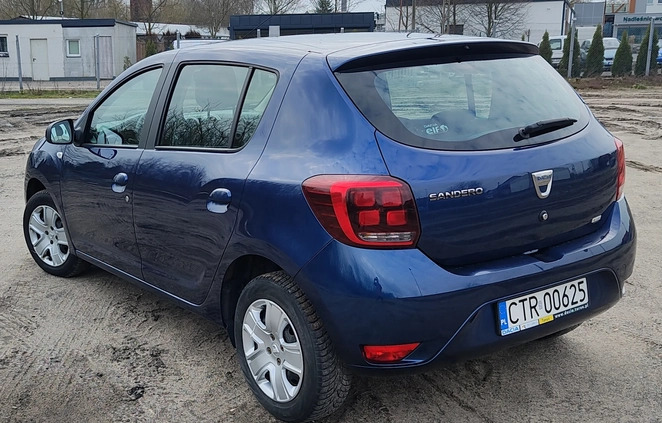 Dacia Sandero cena 26500 przebieg: 175300, rok produkcji 2018 z Toruń małe 154